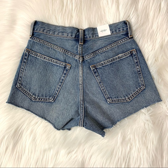 MOUSSY High Rise Cut Off Denim Shorts NWT SIZE 0 - Picture 8 of 12